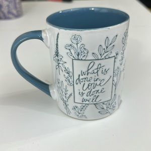New - Old East Main Co. Blue and White Colored Coffee Mug
